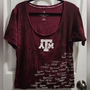 Texas A&M Aggies maroon t-shirt women's size XL